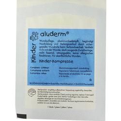 Verpackung einer Kinder-Wundkompresse, die die Heilung fördert.