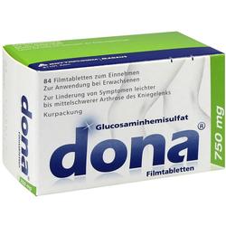 Verpackung von Medikamenten zur Linderung von Knieschmerzen.