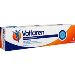 Eine Tube Voltaren Schmerzgel zur Linderung von Schmerzen und Entzündungen.